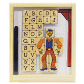 Wood Hangman Magnetic Game