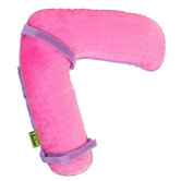 Seat Belt Snoozer in Pink / Lilac Minky
