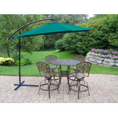 Elite Mississippi 5 Piece Swivel Bar Set with Umbrella