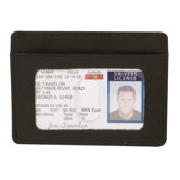 RFID Blocking Cash and Card Sleeve in Black