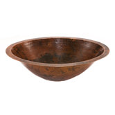 Master Bath Oval Undermount Hammered Copper Bathroom Sink in Oil Rubbed Bronze