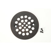 4.25" Round Brass Grid Shower Drain Cover