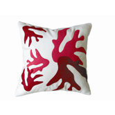 Coral Applique Pillow