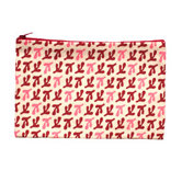 Hand Printed Bird's Feet Pouch