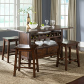 Cabin Fever Formal 5 Piece Counter Height Dining Set