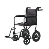 Lightweight Aluminum Transport Chair with Rear Cable Hand Brakes