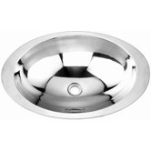 Stainless Steel Oval Drop-In Bathroom Sink