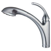 Single Handle Single Hole Pull-out Kitchen Faucet with Pull-out Spout Sprayer