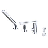 Widespread Roman Tub Faucet with Hand-held Shower