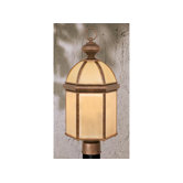 Woodrow Outdoor Post Lantern in Noble Bronze