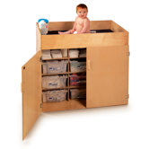 Changing and Storage Cabinet with Gratnell Trays