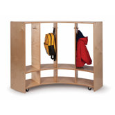 Curve In/Curve Out Coat Locker