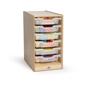 Clear Tray Laminate Storage Cabinet