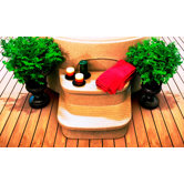 Matching Sandstone Spa Steps for The Luna Rock Solid Series Spa