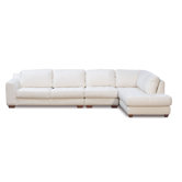 Zen Leather Armless Chair Modular Sectional
