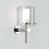 Wandleuchte Arezzo in Chrom / Klar