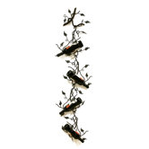 ArtDeco 4 Bottle Wall Mounted Wine Rack