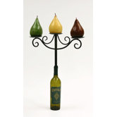 Xiafeng 16" Wine Top Iron Candelabra