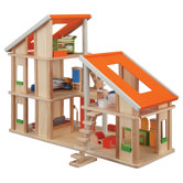 Chalet Dollhouse with Furniture