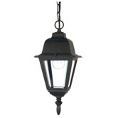 Briton  Hanging Lantern in Textured Black