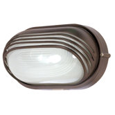 Oval Hood Wall Sconce in Architectural Bronze