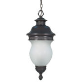 Luxor  Hanging Lantern in Chestnut Bronze