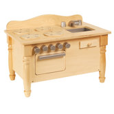 Doll Play Kitchen in Natural