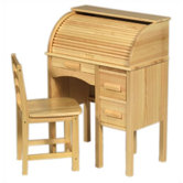Jr. Roll-Top 27" W Writing Desk
