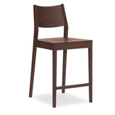 Art Wooden Barstool in Wenge
