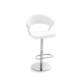 New York Leather Swivelling Barstool
