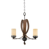 Recycled Aizen 3 Light Chandelier