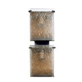 Rain Two Light Vanity Light in Hammered Ore