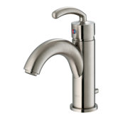 Single Hole Bathroom Faucet with Single Scroll Handle