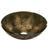 Dark Bronze Tempered Glass Vessel Sink