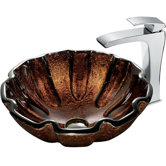 Walnut Shell Vessel with Faucet