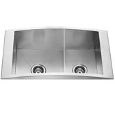 36"  Topmount Stainless Steel 12 gauge Double Bowl Kitchen Sink