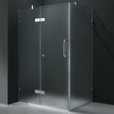 24" Pivot Door Swing Frameless Shower Enclosure
