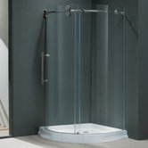 Frameless Round Sliding Door Shower Enclosure