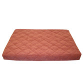 Quilted Orthopedic Dog Bed with Protector&trade; Pad in Earth Red