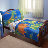 Dinosaurs 4 Piece Toddler Bedding Set