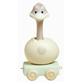 "Birthday Train Isn't Eight Just Great" Ostrich Figurine