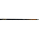 Pool Cue in Black with Thin Silver Ring Collar