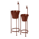 Leroy Round Faucet Planters (Set of 2)