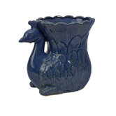 Viola Peacock Ceramic Planter