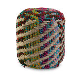 Handsel Jute and Rag Ottoman