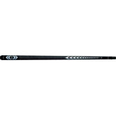 Pool Cue in Black with Silver