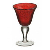 Artland Iris Wine Glass in Ruby (Set of 4)