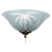 Tropical Ceiling Fan Glass Bowl Shade
