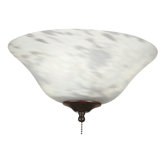 Milky White Swirl Ceiling Fan Glass Bowl Shade