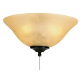 Glass Bowl Ceiling Fan Light Kit